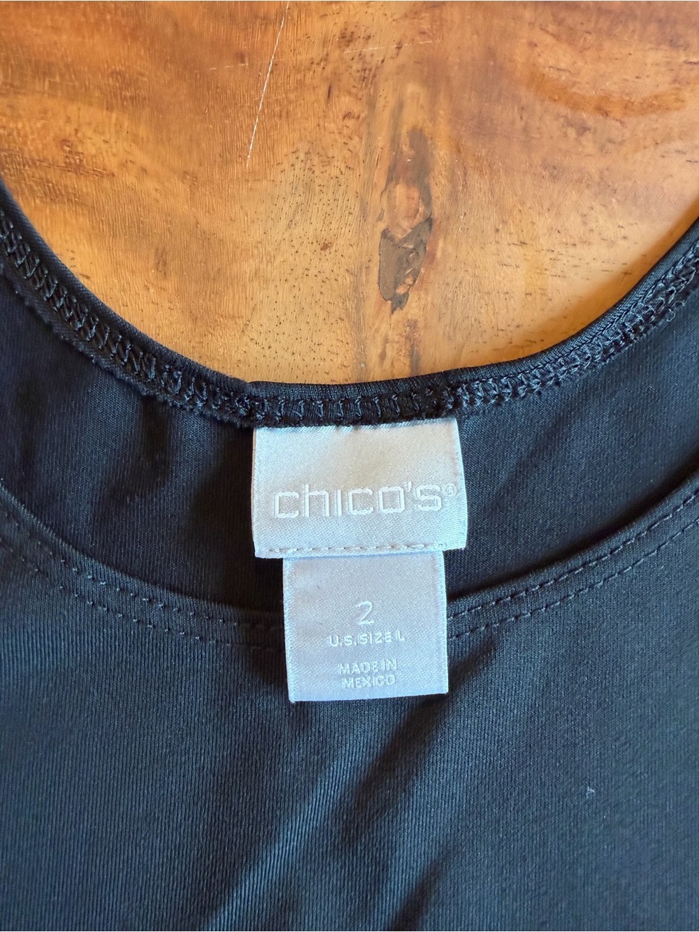 Chico’s Classic Black Sleeveless Tank Top - Women's Large, Chico’s size 2 - Picture 7 of 10